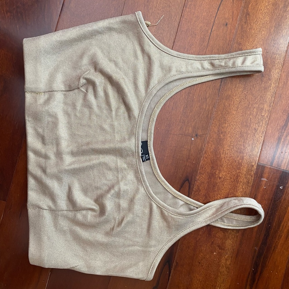 Gold crop bra top Windsor brand